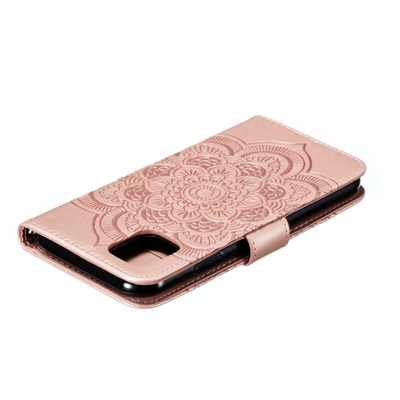 Κάλυμμα iPhone 11 με κορδονι Full Strap Mandala