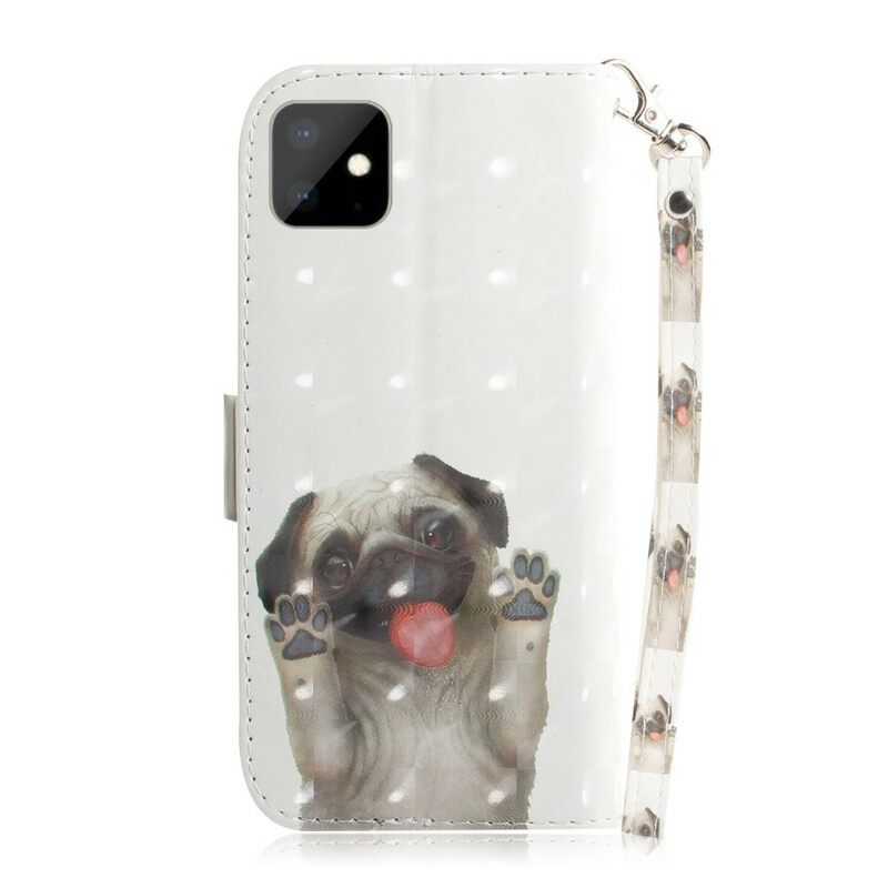 Κάλυμμα iPhone 11 με κορδονι Love My Dog Thong