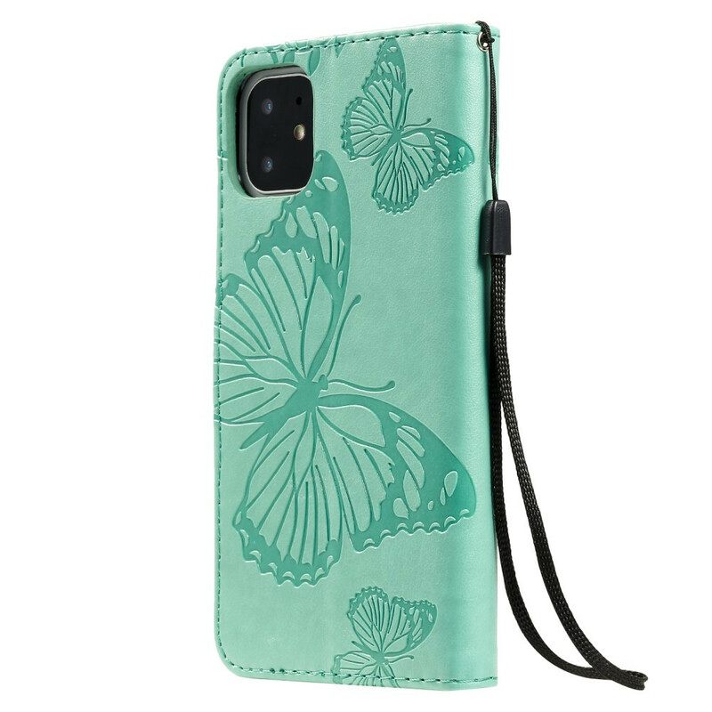 Κάλυμμα iPhone 11 με κορδονι Πεταλούδες Giant Strap