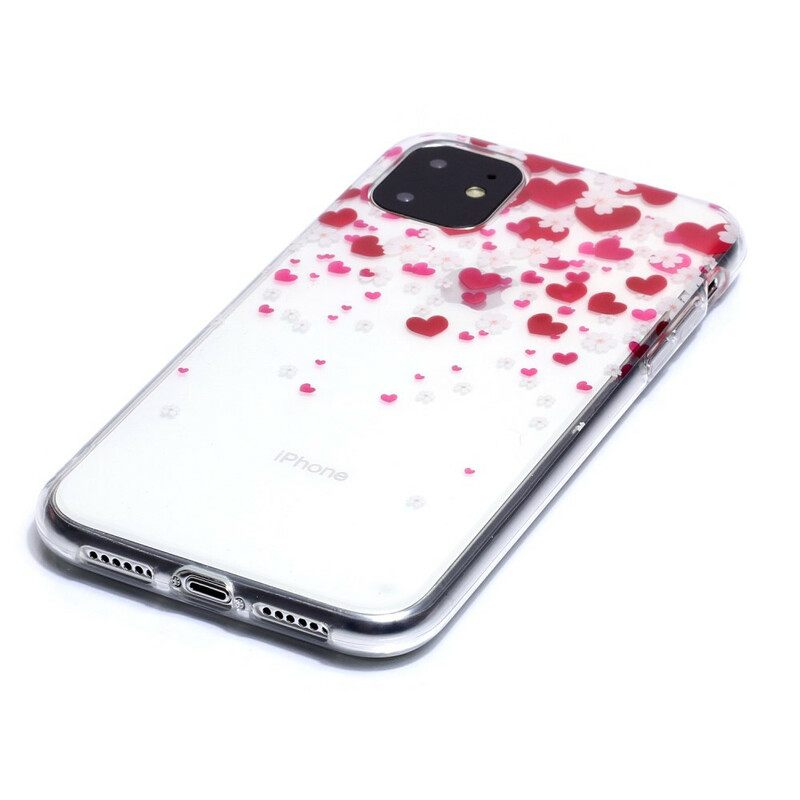 Θήκη iPhone 11 Rain Of Hearts