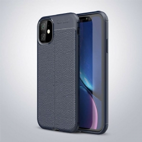 θηκη κινητου iPhone 11 Δερμάτινο Εφέ Litchi Double Line