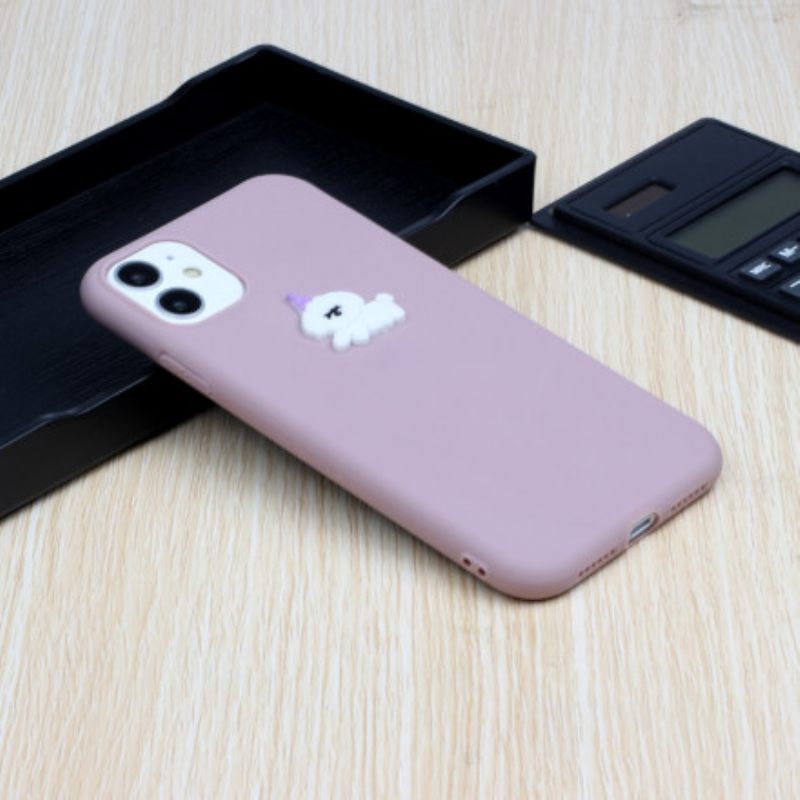 θηκη κινητου iPhone 11 Silicone Logo Animal Fun