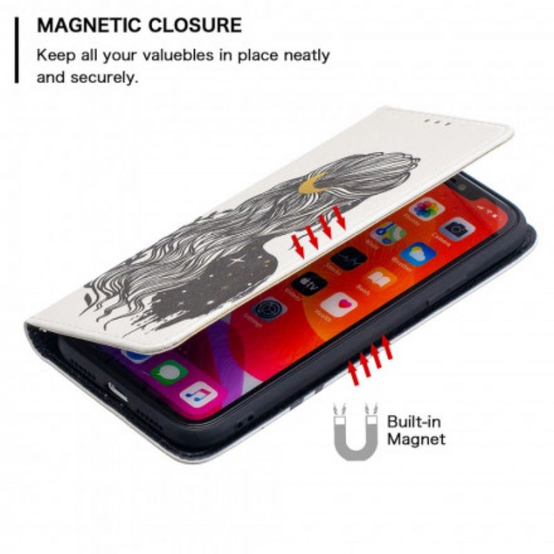 θηκη κινητου iPhone 11 Θήκη Flip Όμορφα Μαλλιά