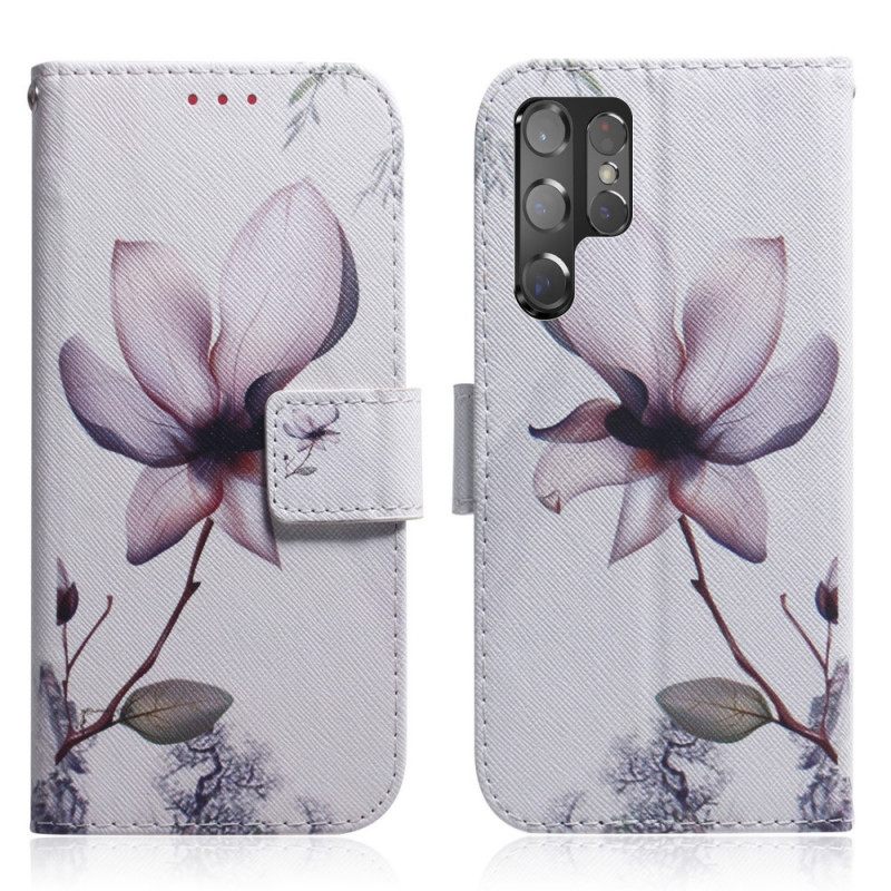 Κάλυμμα Samsung Galaxy S22 Ultra 5G Flower Dusty Pink