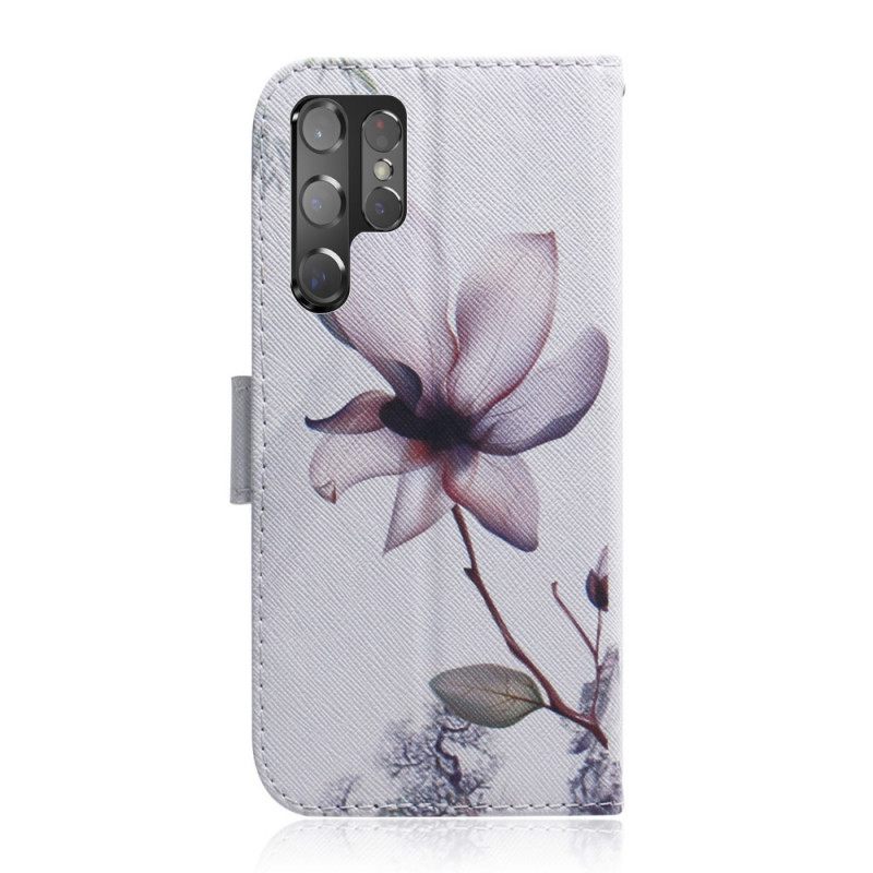 Κάλυμμα Samsung Galaxy S22 Ultra 5G Flower Dusty Pink