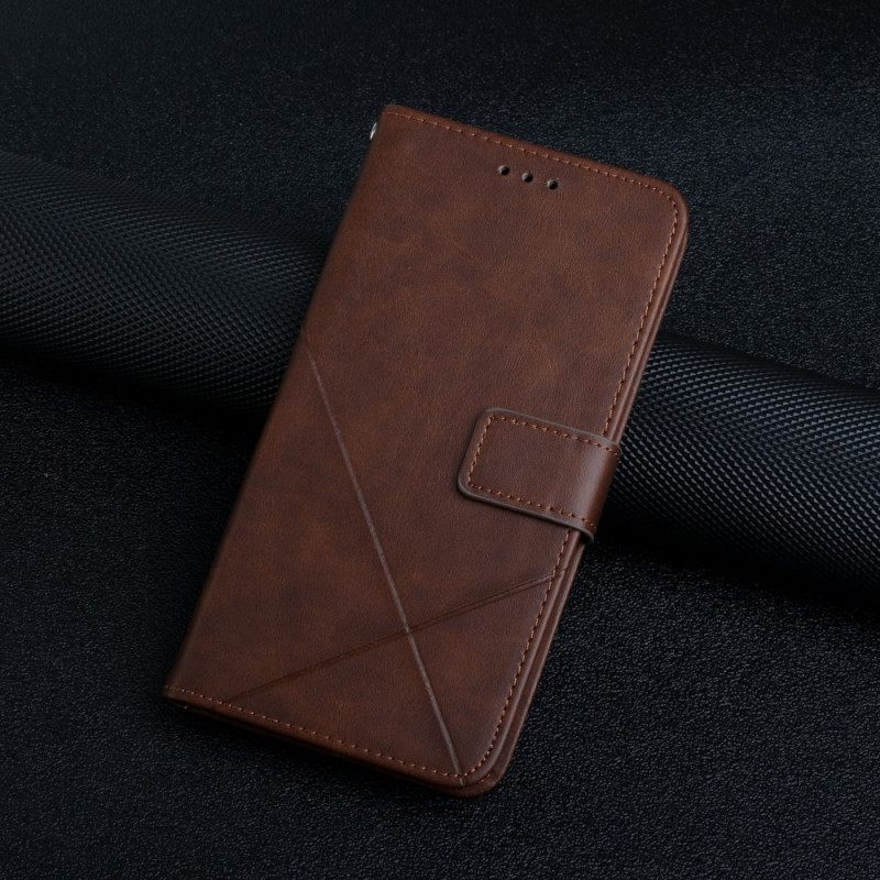 Κάλυμμα Samsung Galaxy S22 Ultra 5G X Design Geo Leather Style