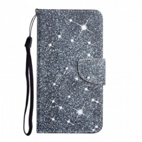 Θήκη Flip Samsung Galaxy S22 Ultra 5G με κορδονι Strappy Sequins