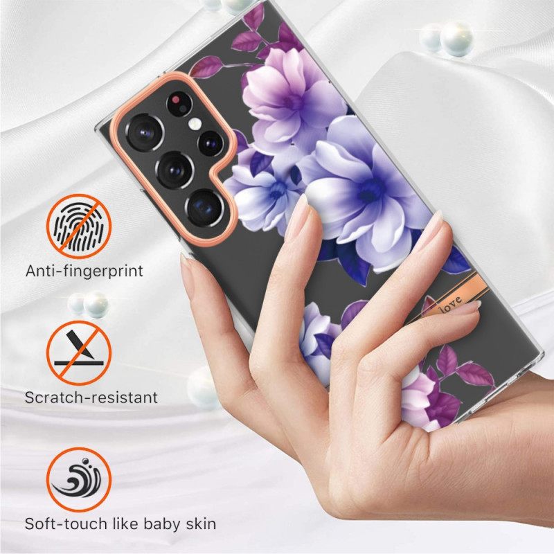 θηκη κινητου Samsung Galaxy S22 Ultra 5G Flowers Live The Life You Love