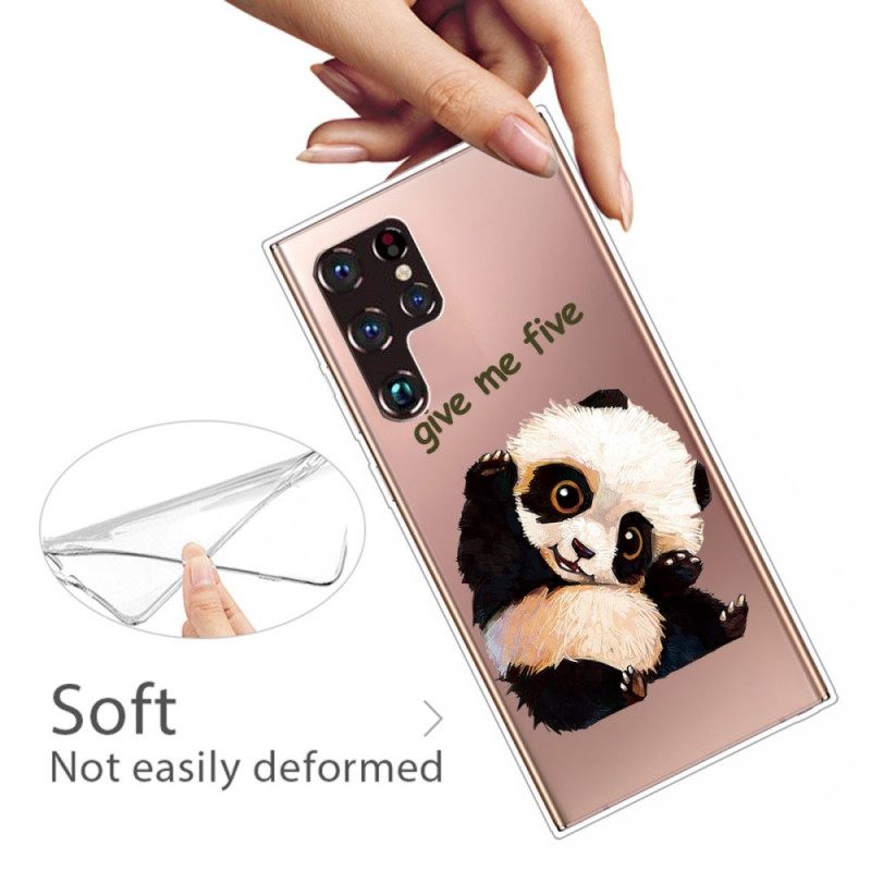 θηκη κινητου Samsung Galaxy S22 Ultra 5G Panda Give Me Five