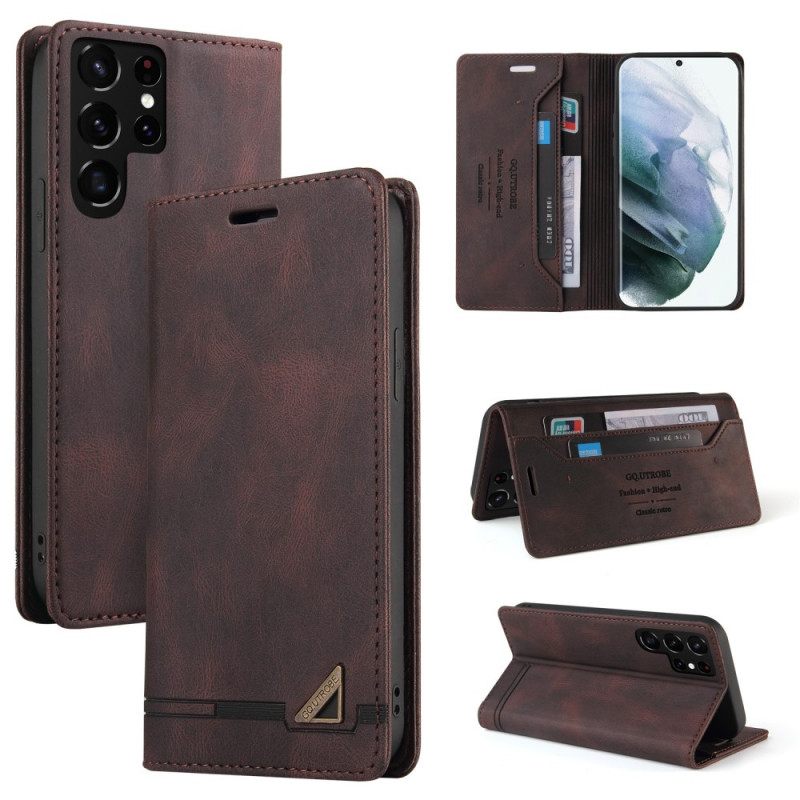 θηκη κινητου Samsung Galaxy S22 Ultra 5G Θήκη Flip Faux Leather Gq.utrobe