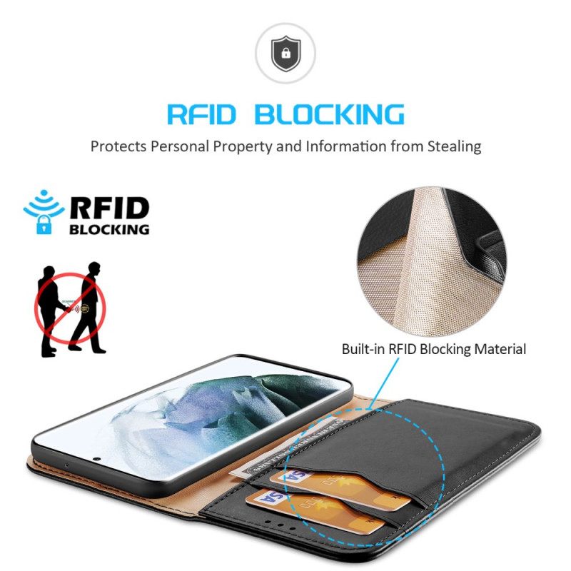 θηκη κινητου Samsung Galaxy S22 Ultra 5G Θήκη Flip Rfid Dux Ducis