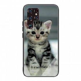 Θήκη Samsung Galaxy S22 Ultra 5G Kitten Tempered Glass