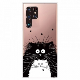 Θήκη Samsung Galaxy S22 Ultra 5G Κοιτάξτε Τις Γάτες