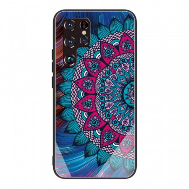 Θήκη Samsung Galaxy S22 Ultra 5G Mandala Tempered Glass