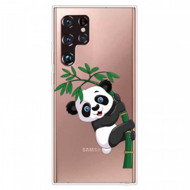 Θήκη Samsung Galaxy S22 Ultra 5G Panda Στο Μπαμπού