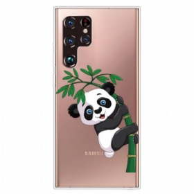 Θήκη Samsung Galaxy S22 Ultra 5G Panda Στο Μπαμπού