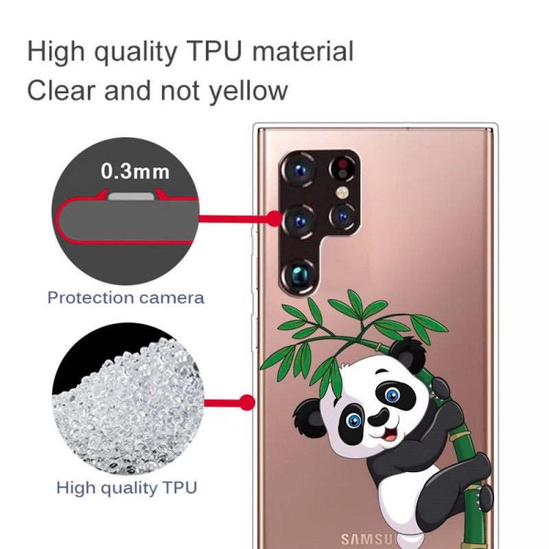 Θήκη Samsung Galaxy S22 Ultra 5G Panda Στο Μπαμπού