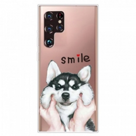 Θήκη Samsung Galaxy S22 Ultra 5G Χαμογελαστος Σκυλος