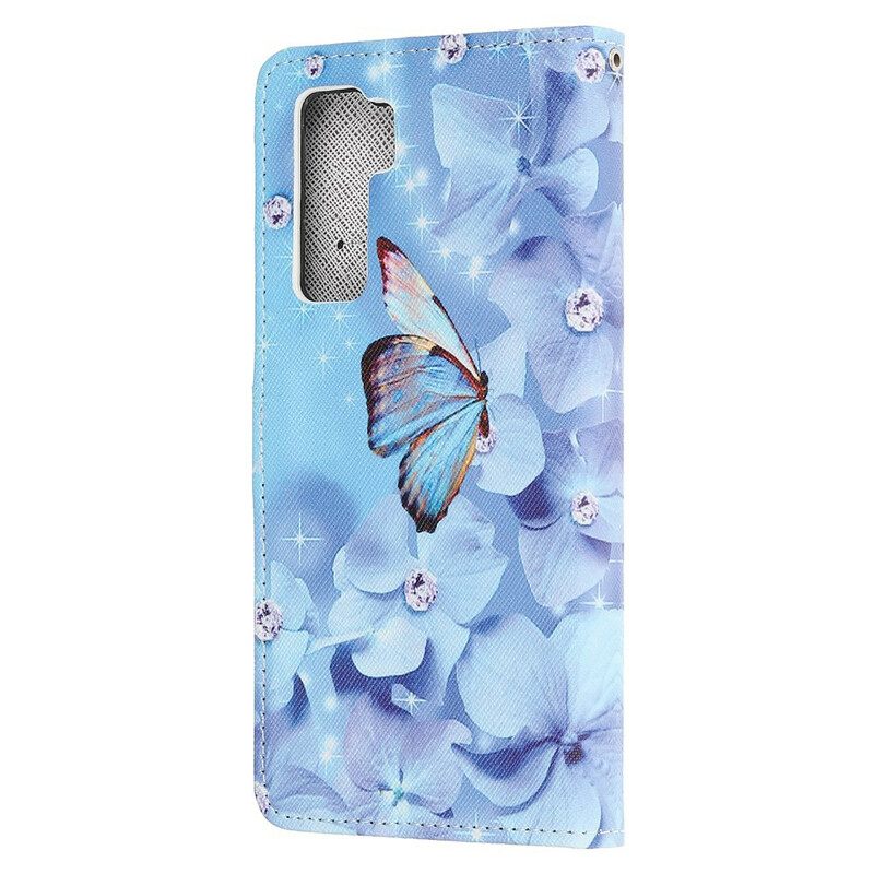 Κάλυμμα Huawei P40 Lite 5G με κορδονι Fluorescent Majestic Deer