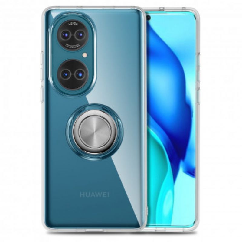 Θήκη Huawei P50 Διαφανές Απλό Μεταλλικό Δαχτυλίδι