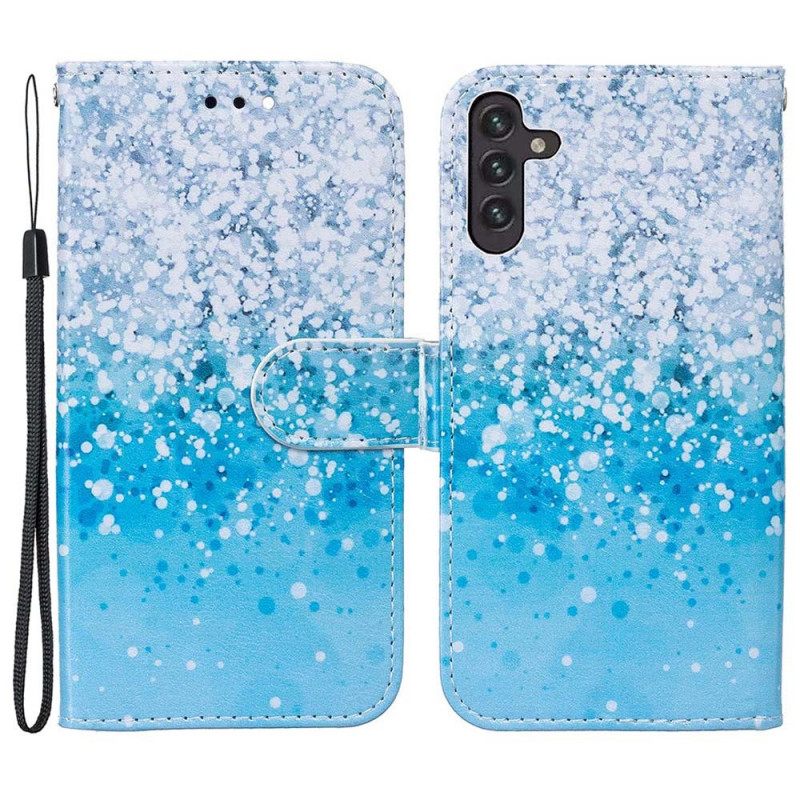 Κάλυμμα Samsung Galaxy A13 5G / A04s Blue Glitter Gradient