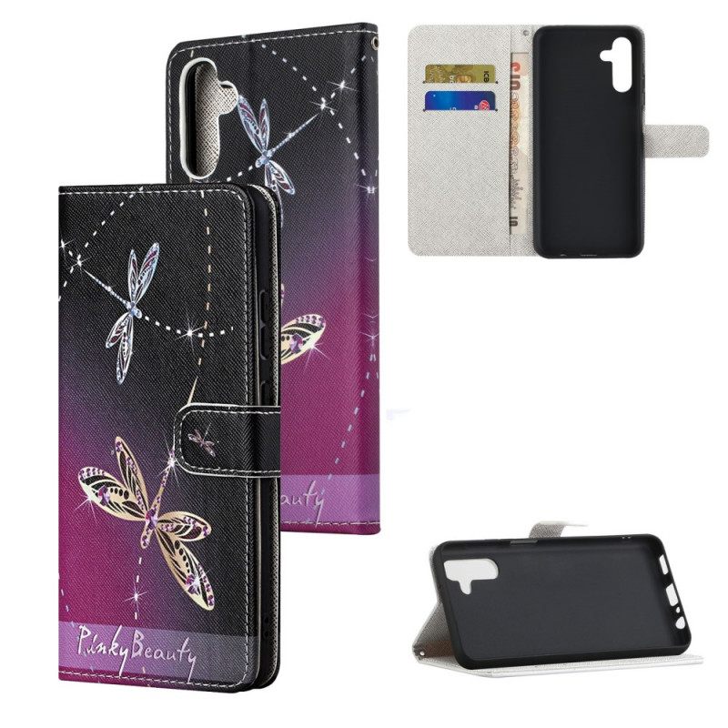 Κάλυμμα Samsung Galaxy A13 5G / A04s με κορδονι Strappy Dragonflies