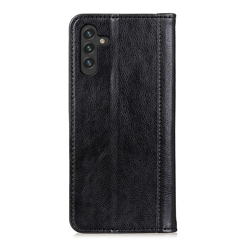 θηκη κινητου Samsung Galaxy A13 5G / A04s Θήκη Flip Elegance Split Leather Litchi