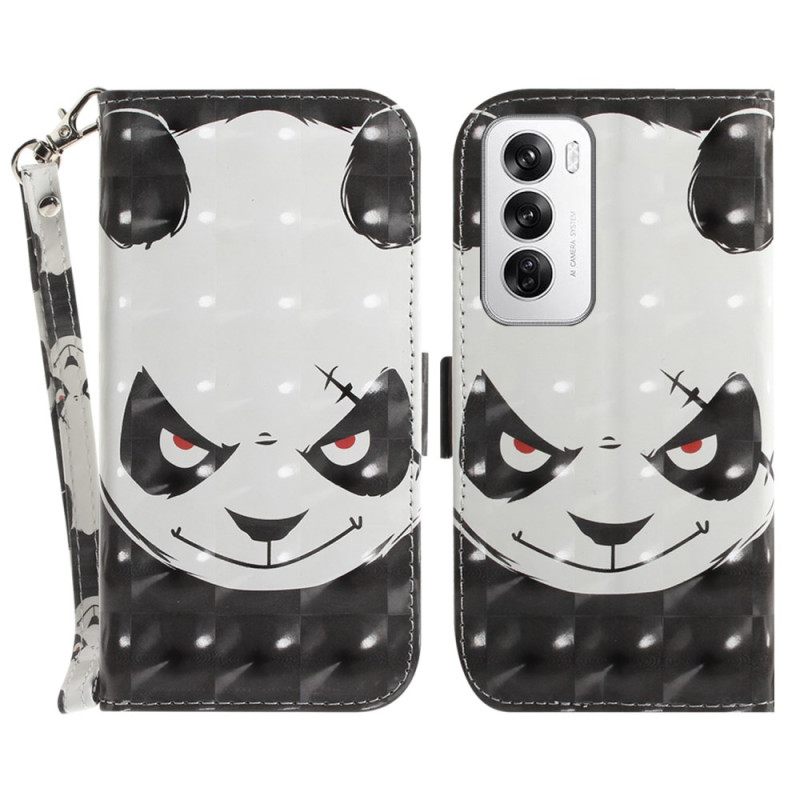 Θηκη Κινητου Oppo Reno 12 5g Θήκες Κινητών Angry Panda Με Λουράκι