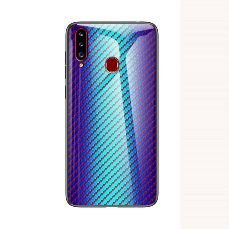 Θήκη Samsung Galaxy A20s Γυαλί Από Ανθρακονήματα