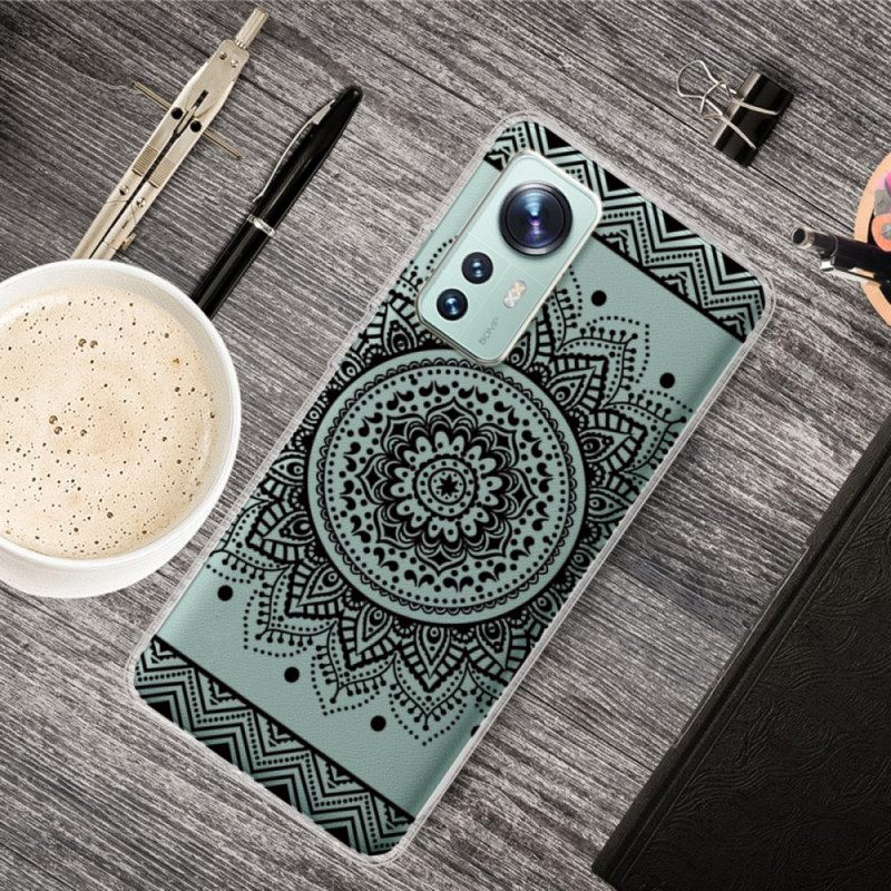 θηκη κινητου Xiaomi 12 Pro Σιλικόνη Mandala Black