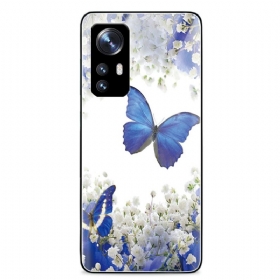 Θήκη Xiaomi 12 Pro Royal Butterflies Tempered Glass