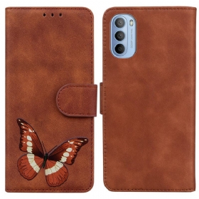 δερματινη θηκη Moto G41 / G31 Skin-touch Butterfly