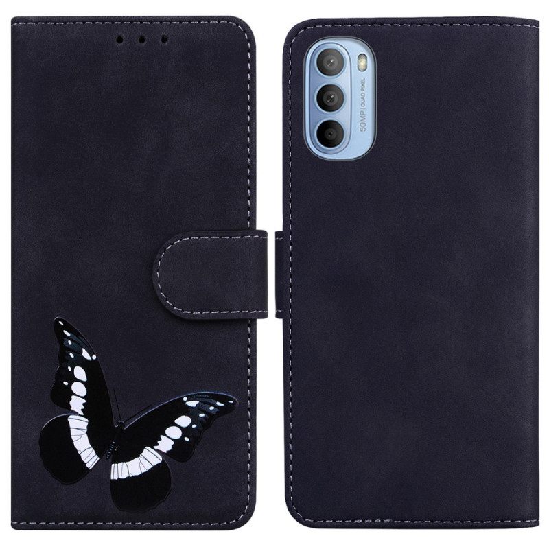 δερματινη θηκη Moto G41 / G31 Skin-touch Butterfly