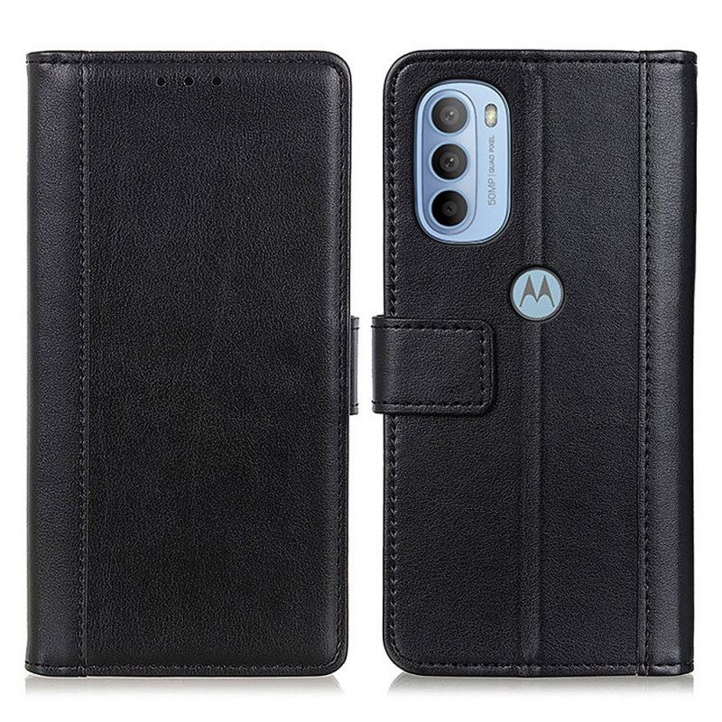 Κάλυμμα Moto G41 / G31 Έκδοση Split Leather