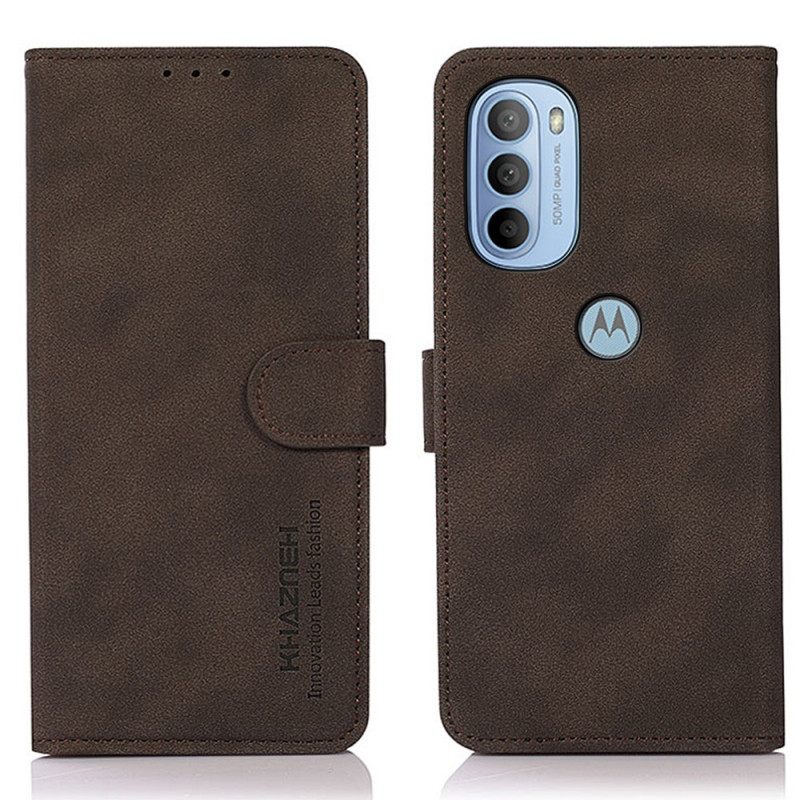 Κάλυμμα Moto G41 / G31 Khazneh Fashion Leather Effect