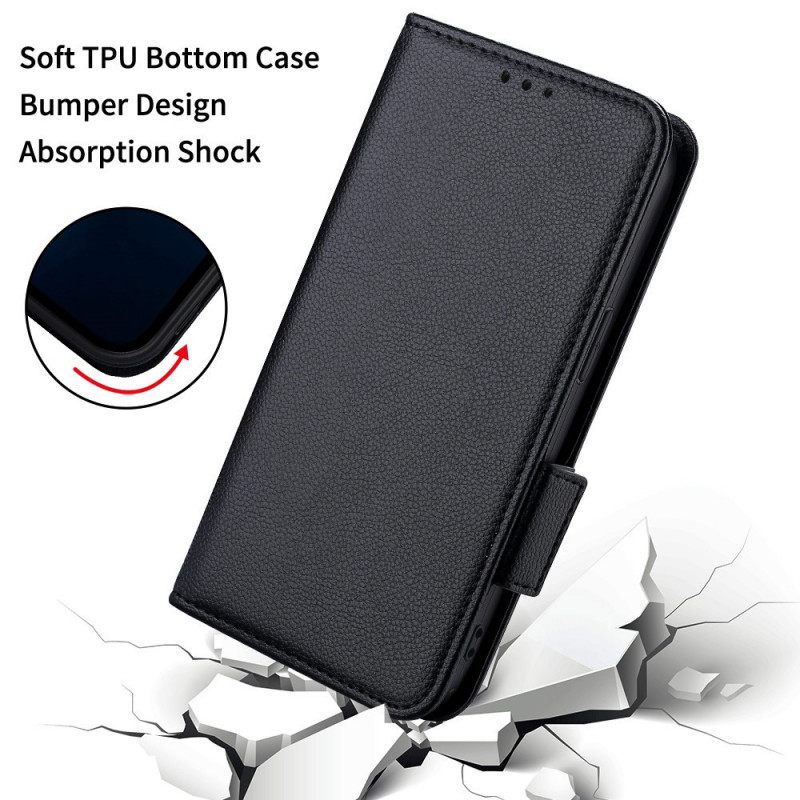 Θήκη Flip Moto G41 / G31 δερματινη θηκη Flap Double Litchi Νέα Χρώματα