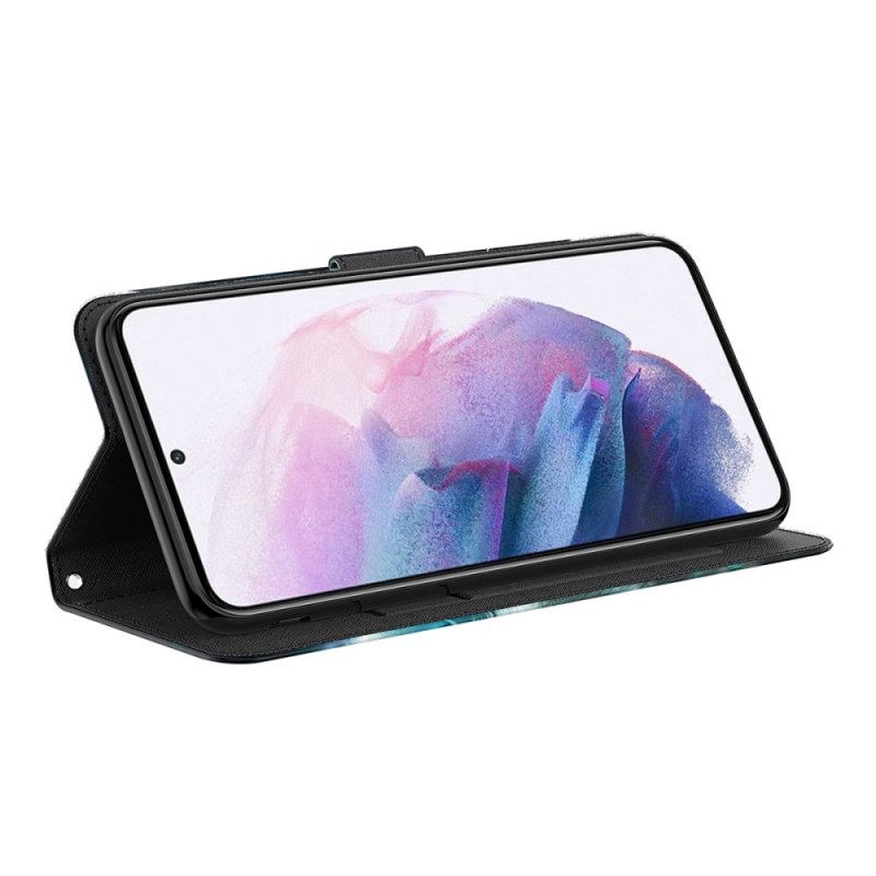 Θήκη Flip Moto G41 / G31 Κομψή Δαντέλα