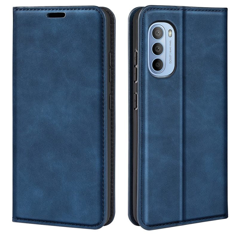 θηκη κινητου Moto G41 / G31 Θήκη Flip Εφέ Silk Soft Leather