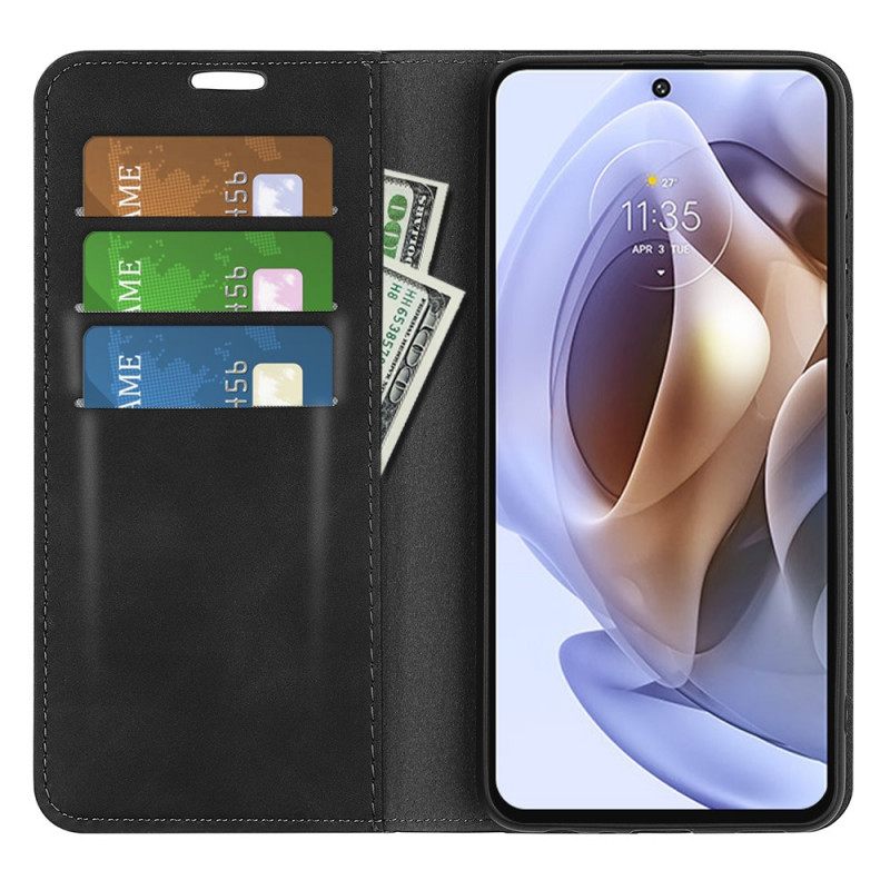 θηκη κινητου Moto G41 / G31 Θήκη Flip Εφέ Silk Soft Leather