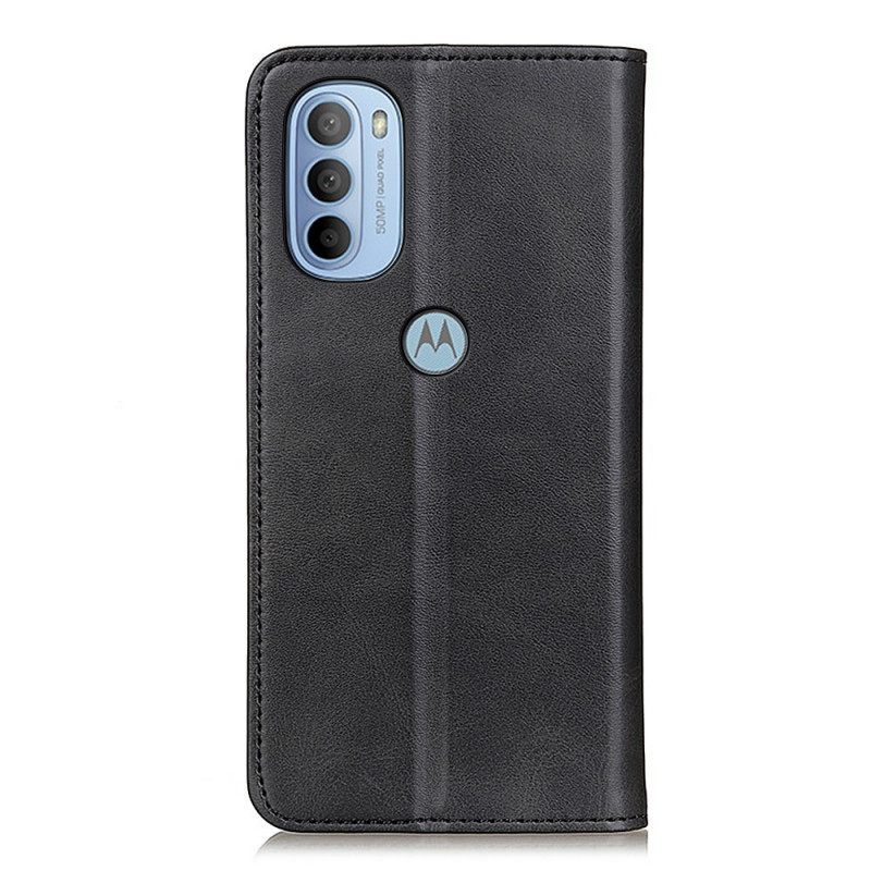 θηκη κινητου Moto G41 / G31 Θήκη Flip Lychee Split Leather