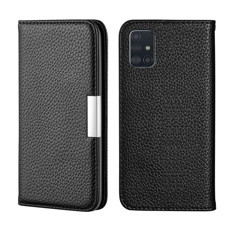 θηκη κινητου Samsung Galaxy A51 Θήκη Flip Faux Leather Litchi Ultra Chic