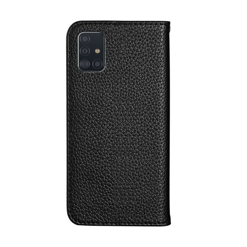 θηκη κινητου Samsung Galaxy A51 Θήκη Flip Faux Leather Litchi Ultra Chic