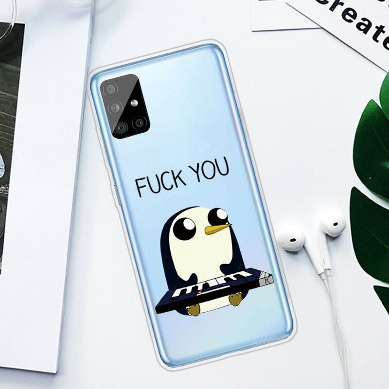 Θήκη Samsung Galaxy A51 Penguin Fuck You