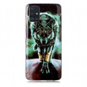 Θήκη Samsung Galaxy A51 Σειρά Fluorescent Wolf