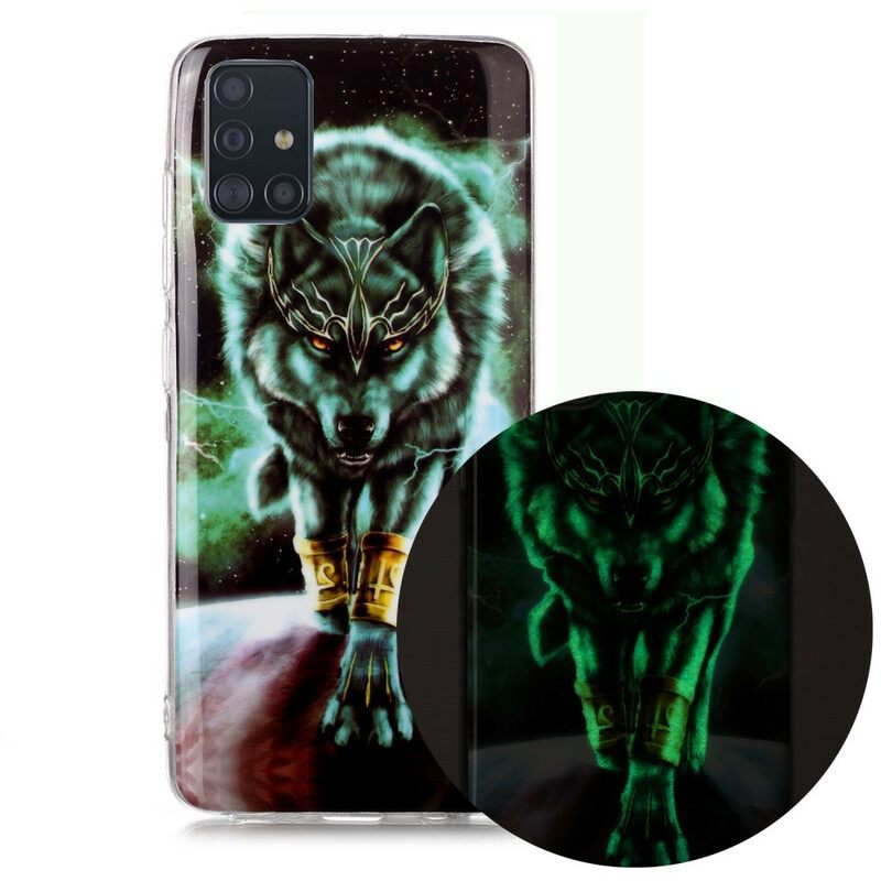 Θήκη Samsung Galaxy A51 Σειρά Fluorescent Wolf